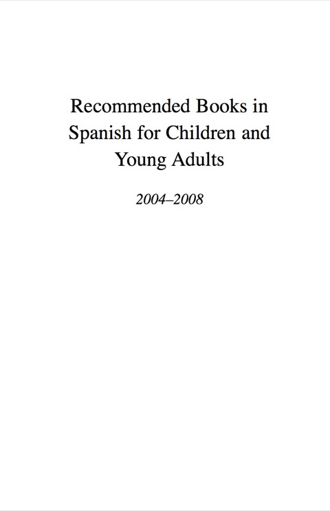 Cover image for book Recommended Books in Spanish for Children and Young Adults