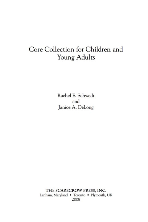 Cover image for book Core Collection for Children and Young Adults