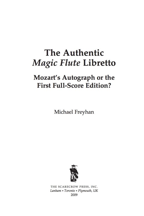 Cover image for book The Authentic Magic Flute Libretto