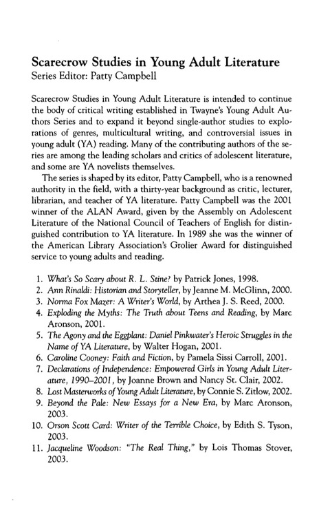 Cover image for book Names and Naming in Young Adult Literature