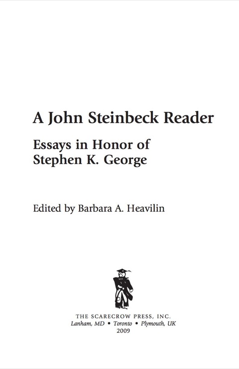 Cover image for book A John Steinbeck Reader