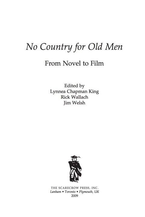 Cover image for book No Country for Old Men