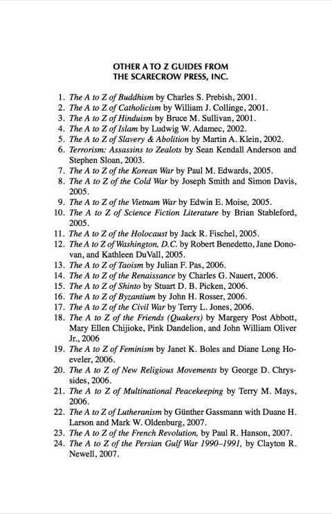 Cover image for book The A to Z of Unitarian Universalism