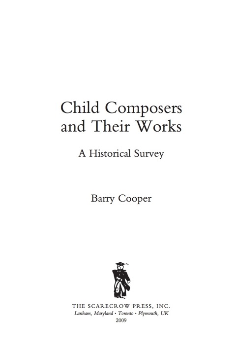Cover image for book Child Composers and Their Works