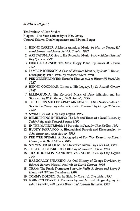 Annual Review of Jazz Studies 14 
