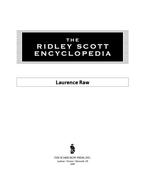 Cover image for book The Ridley Scott Encyclopedia