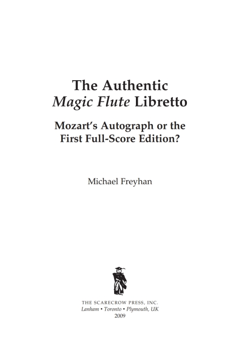 Cover image for book The Authentic Magic Flute Libretto