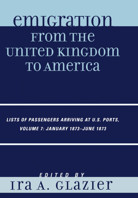 Cover image for book Emigration from the United Kingdom to America