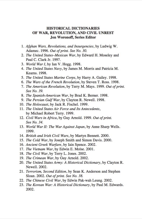 Cover image for book Historical Dictionary of the Dirty Wars