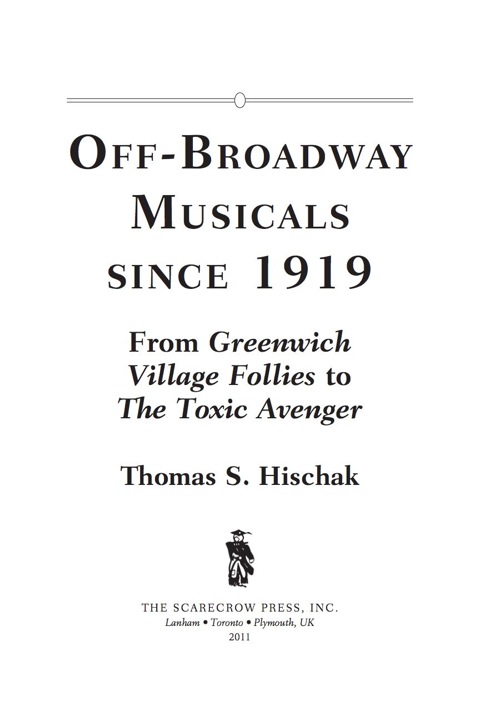 Off-Broadway Musicals since 1919 