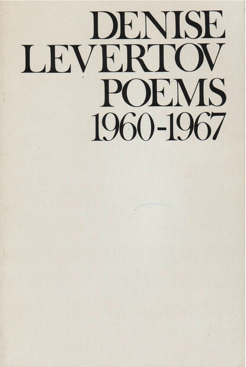 Cover image for book Poems of Denise Levertov, 1960-1967