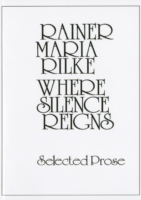 Cover image for book Where Silence Reigns