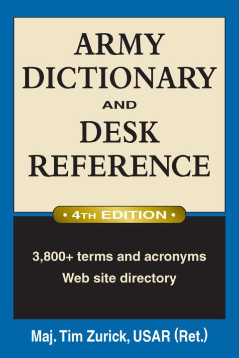 Cover image for book Army Dictionary and Desk Reference