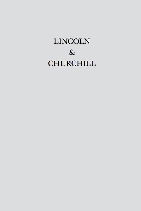 Cover image for book Lincoln & Churchill