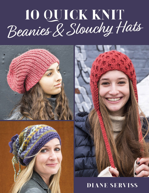 Cover image for book 10 Quick Knit Beanies & Slouchy Hats