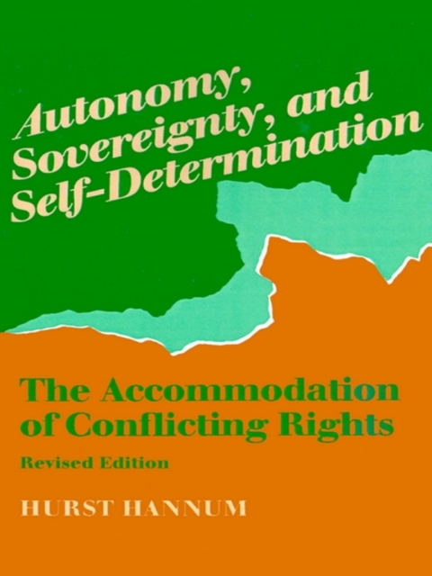 Cover image for book Autonomy, Sovereignty, and Self-Determination