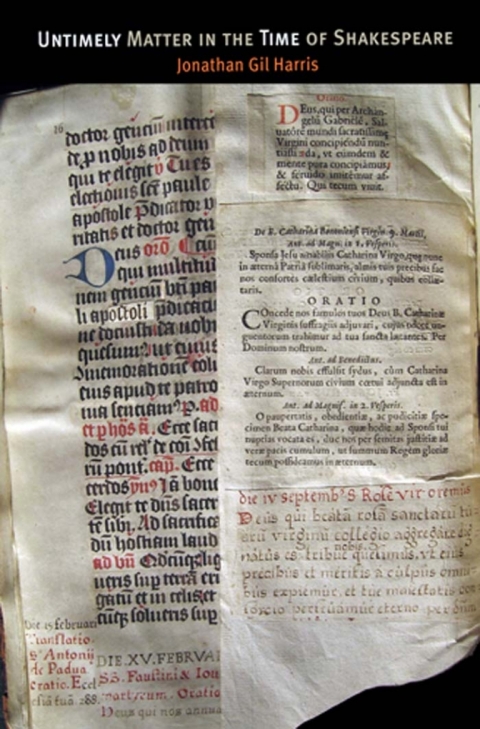 Cover image for book Untimely Matter in the Time of Shakespeare