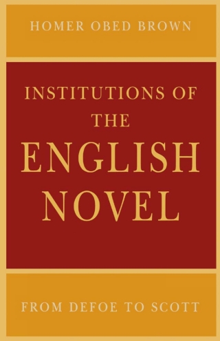 Institutions of the English Novel