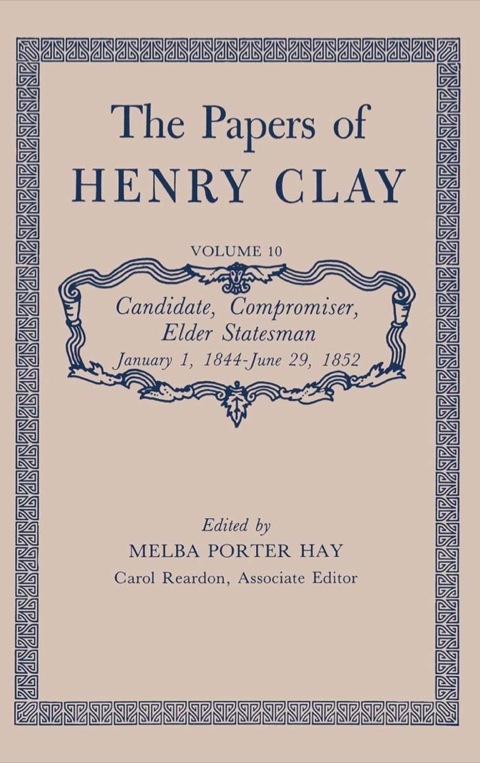 Cover image for book The Papers of Henry Clay