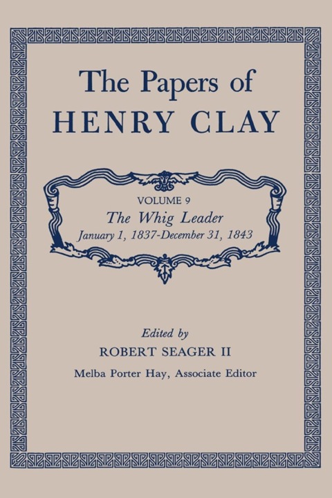 Cover image for book The Papers of Henry Clay