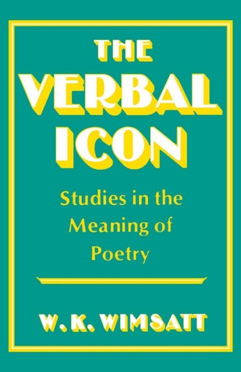 Cover image for book The Verbal Icon