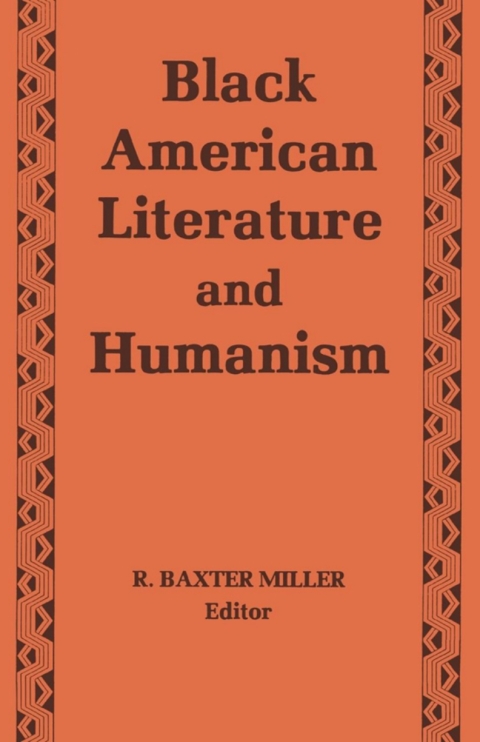 Cover image for book Black American Literature and Humanism