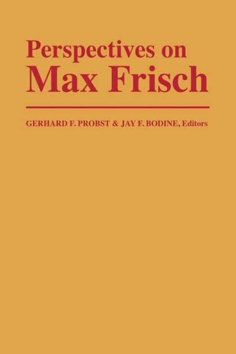 Cover image for book Perspectives on Max Frisch