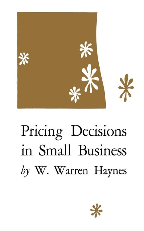 Cover image for book Pricing Decisions in Small Business