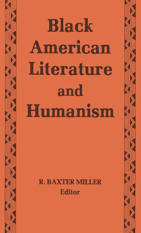 Cover image for book Black American Literature and Humanism
