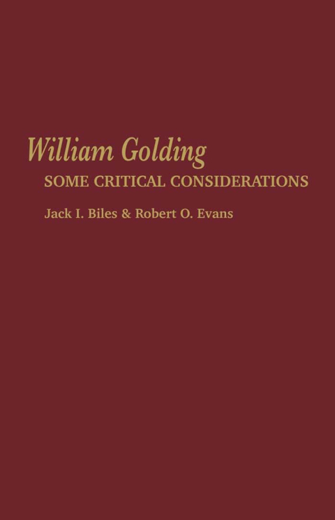 Cover image for book William Golding