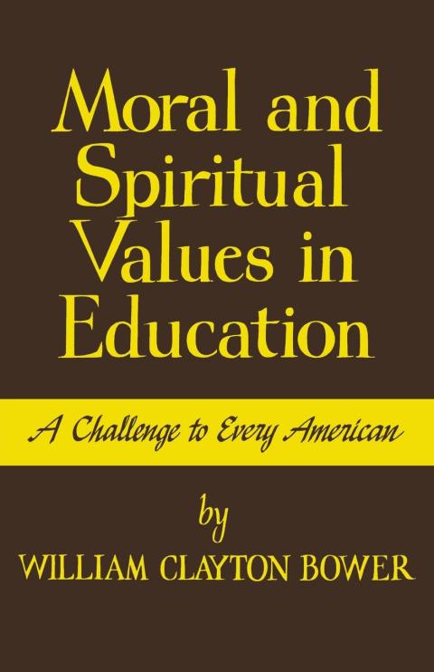 Cover image for book Moral and Spiritual Values in Education