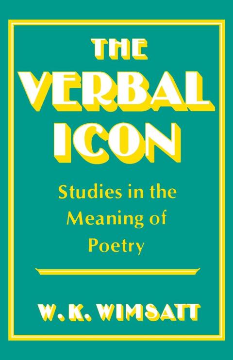Cover image for book The Verbal Icon