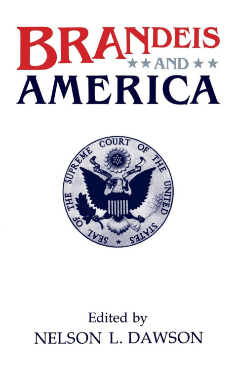Cover image for book Brandeis And America