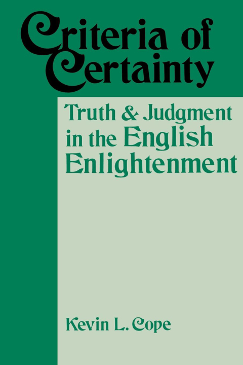 Cover image for book Criteria Of Certainty