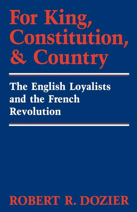 Cover image for book For King, Constitution, and Country