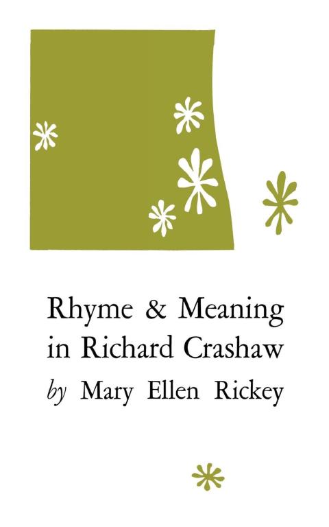 Cover image for book Rhyme and Meaning in Richard Crashaw