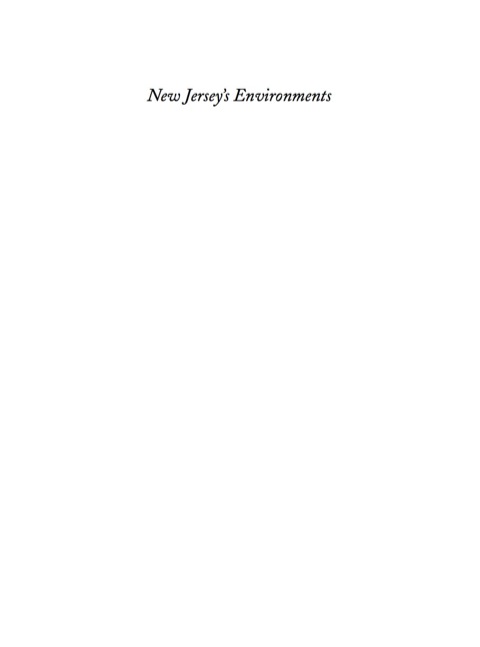 Cover image for book New Jersey's Environments