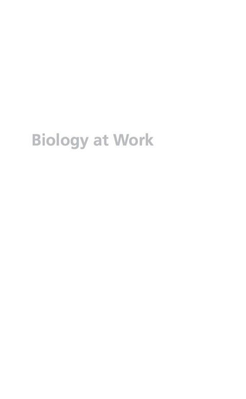 Cover image for book Biology at Work