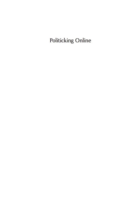 Cover image for book Politicking Online