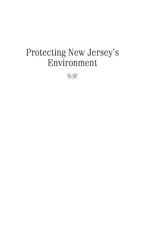 Cover image for book Protecting New Jersey's Environment