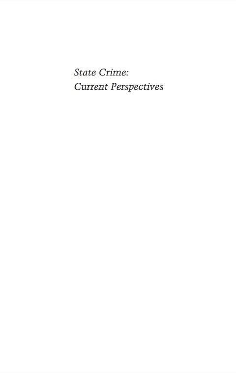 Cover image for book State Crime