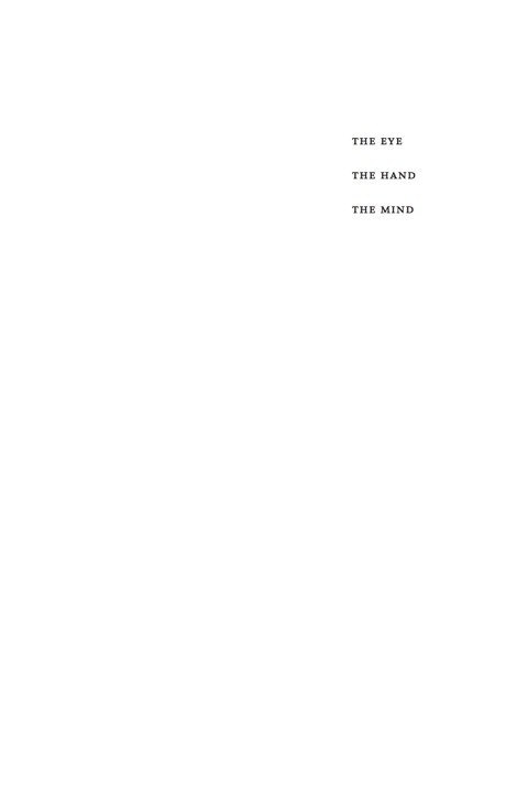 Cover image for book The Eye, the Hand, the Mind