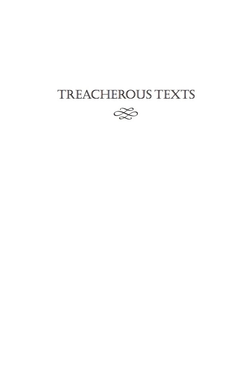 Cover image for book Treacherous Texts