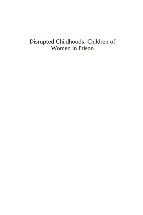 Cover image for book Disrupted Childhoods