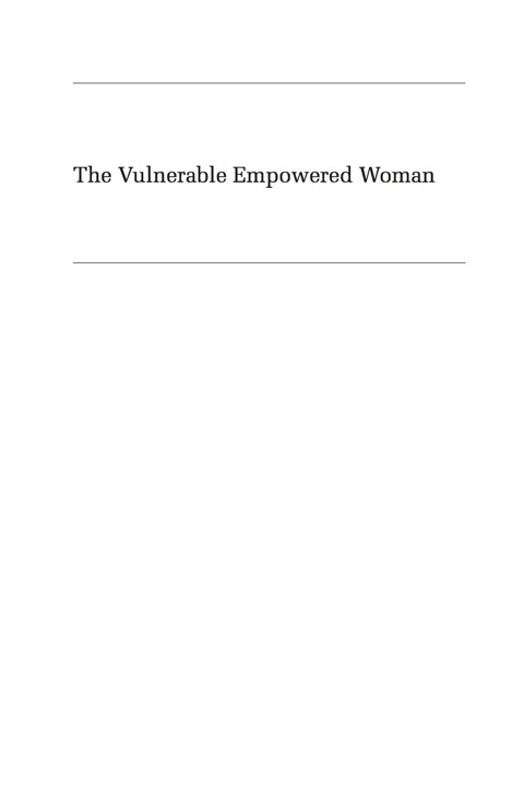 Cover image for book The Vulnerable Empowered Woman