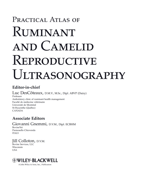 Cover image for book Practical Atlas of Ruminant and Camelid Reproductive Ultrasonography