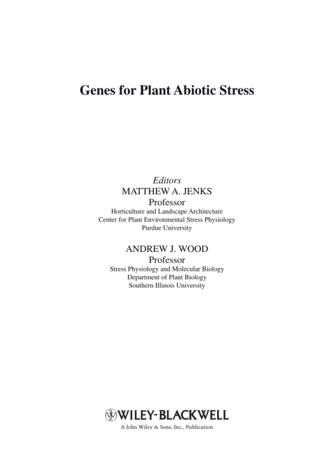 Genes for Plant Abiotic Stress 