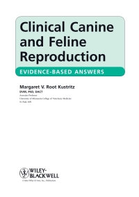 صورة الغلاف: Clinical Canine and Feline Reproduction 1st edition 9780813815848