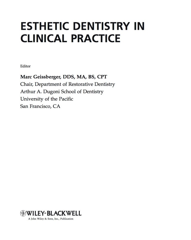 Esthetic Dentistry in Clinical Practice