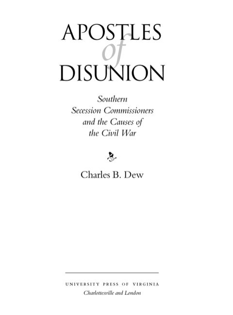 Cover image for book Apostles of Disunion